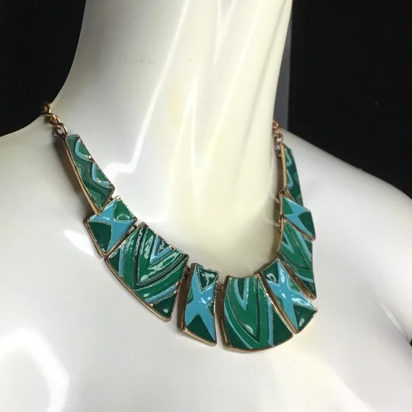 Rare vintage retro enamel jewellery - Picture 3 of 8